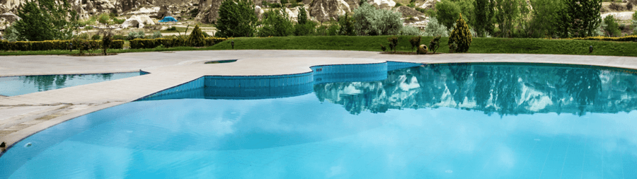 Outdoor swimming pool in Turkey